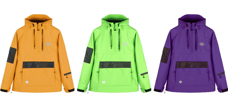 Light Down Winter Jacket Ski Jacket Snowboard Hoodie Waterproof Windproof Wear-Resistant Luminous Jacket