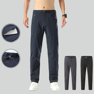 Custom Outdoor Mountaineering Breathable Quick dry Pants Men's Thin Stretch Casual Pants Slim Straight Pants