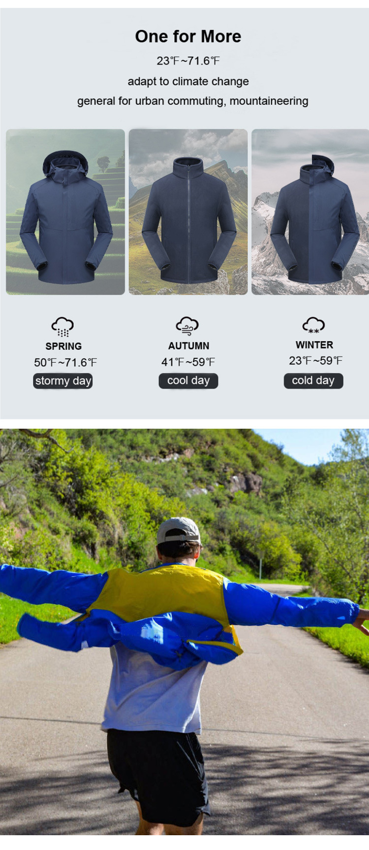 Custom Logo Air Conditioned Clothes All-in-One Cooling Vest for Men Women Outdoor Jacket Cooling Vest Clothing with Fan