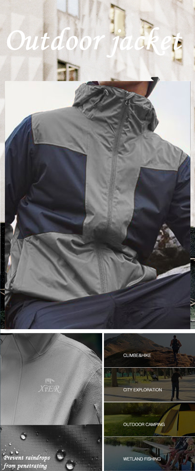 High Quality OEM Factory Sale Outdoor Windbreak Custom Jacket for Men