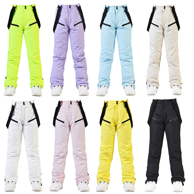 Custom New Women Ski Pants Men Overalls Thick Warm Snow Pants Ski Trousers Outdoor Windproof Waterproof Sports Snowboard Pants