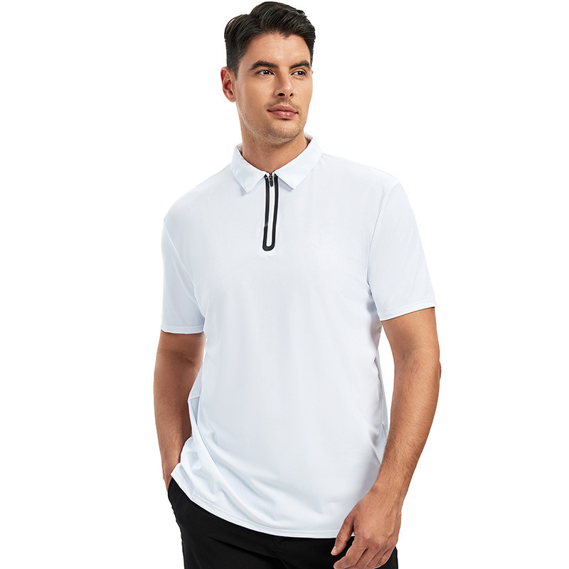 Xier Custom Mens Quarter Polo Shirt Short Sleeves Athletic Golf Polo Shirt for Men