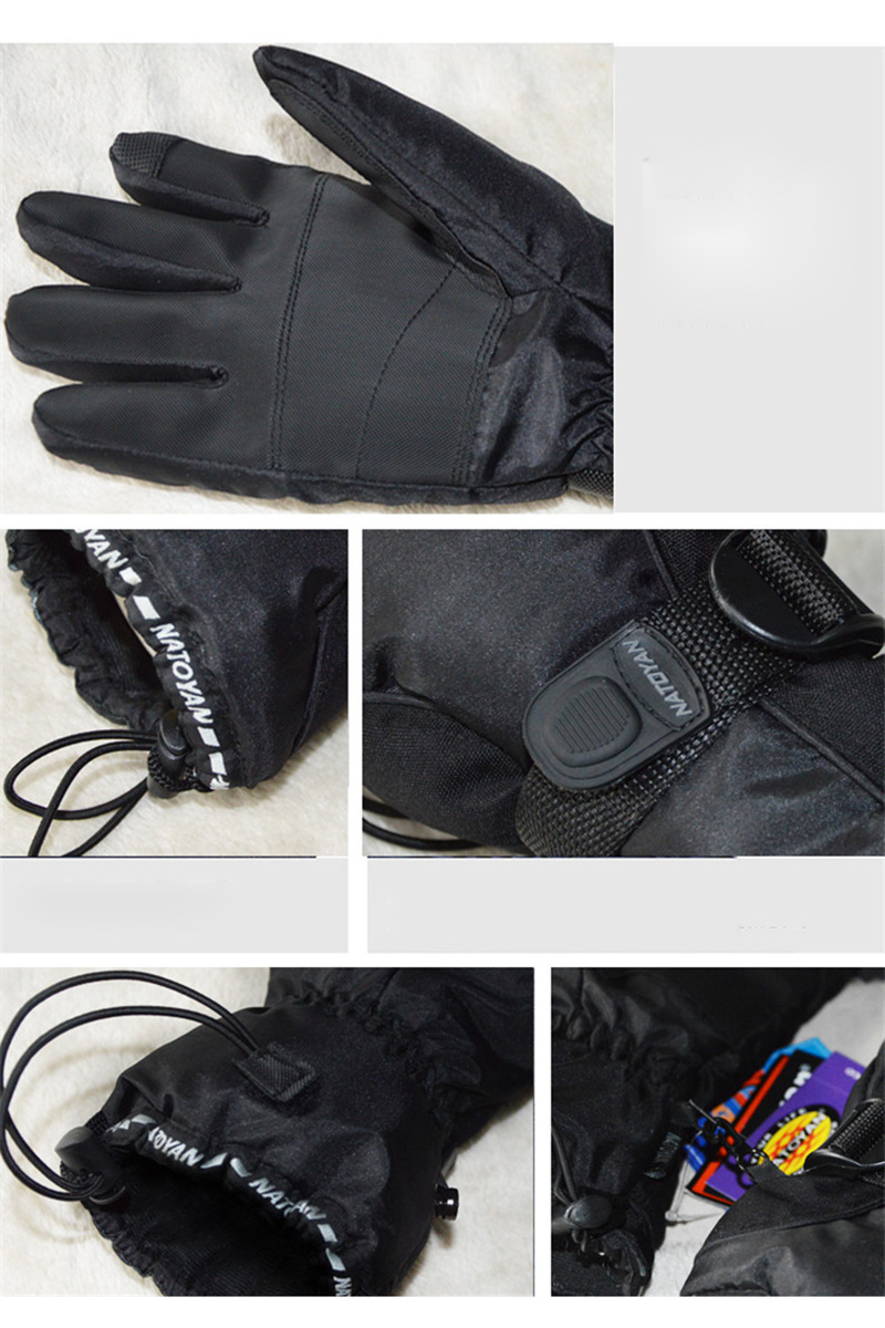 Custom Winter Men&prime;s Touch Screen Warm Thicken Mountaineering Waterproof Riding Ski Gloves