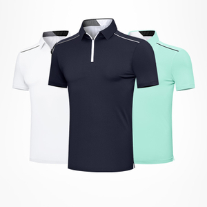 Manufacturer Golf Shirts Short Sleeves Golf Polo Shirt Custom Men's 1/4 Zip Up Golf Shirts