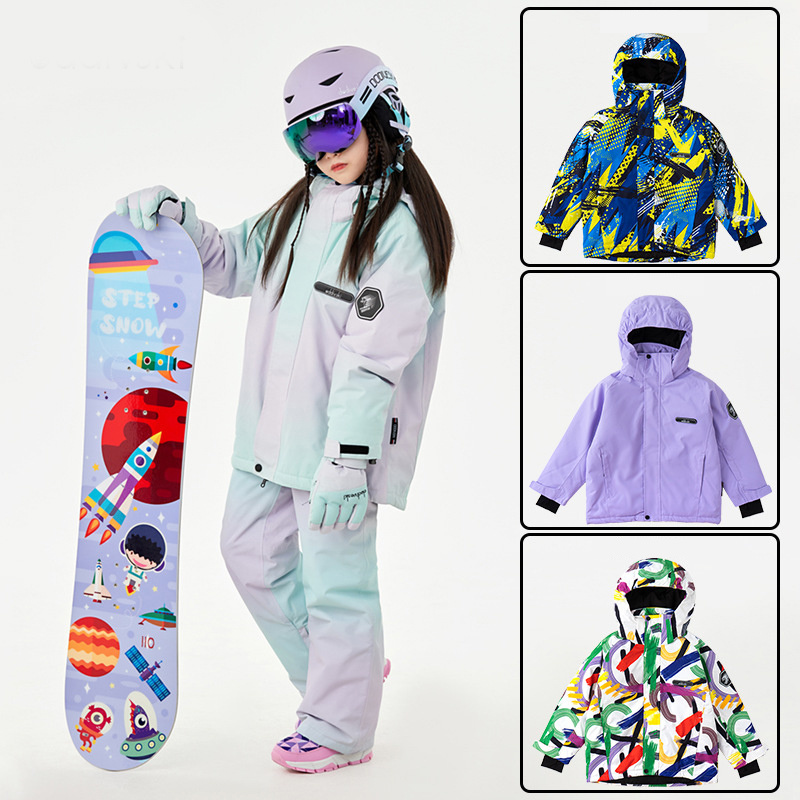 Kids Ski Clothing Thickened Snowproof Boys and Girls Professional Ski Jacket Jacket