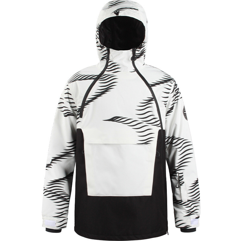 Custom Logo Ski Suit Oblique Zipper Outdoor Windproof Warm Personalized Ski Suit Unisex